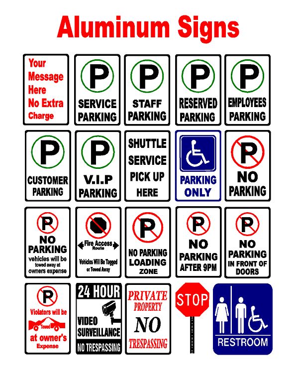 Aluminum Signs