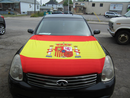 Spain Car Hood Cover Flag