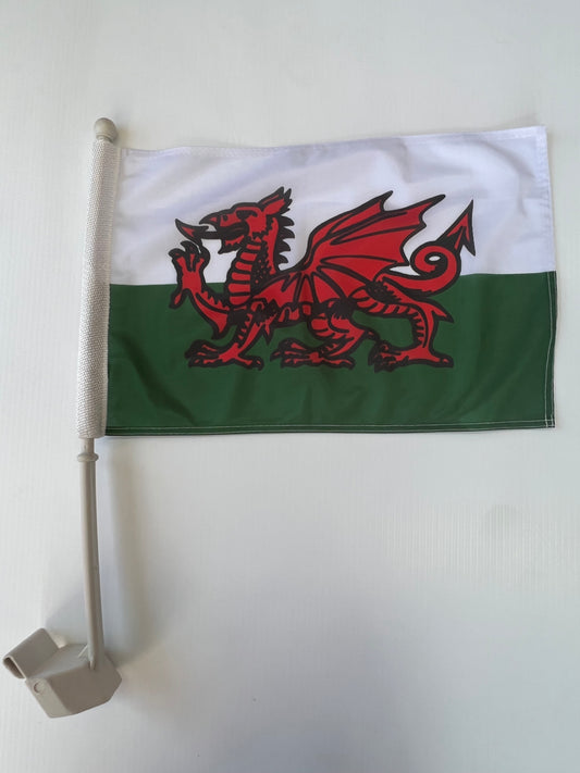 Wales Car window flag
