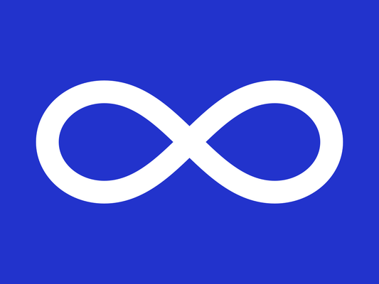 Metis Blue  Flag