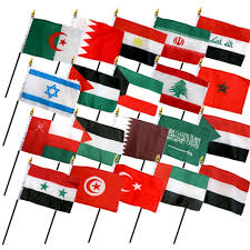 4'' x 6'' A-Z Country Polyester Stick Flags
