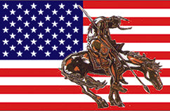 End of Trail (U.S.A)Flag